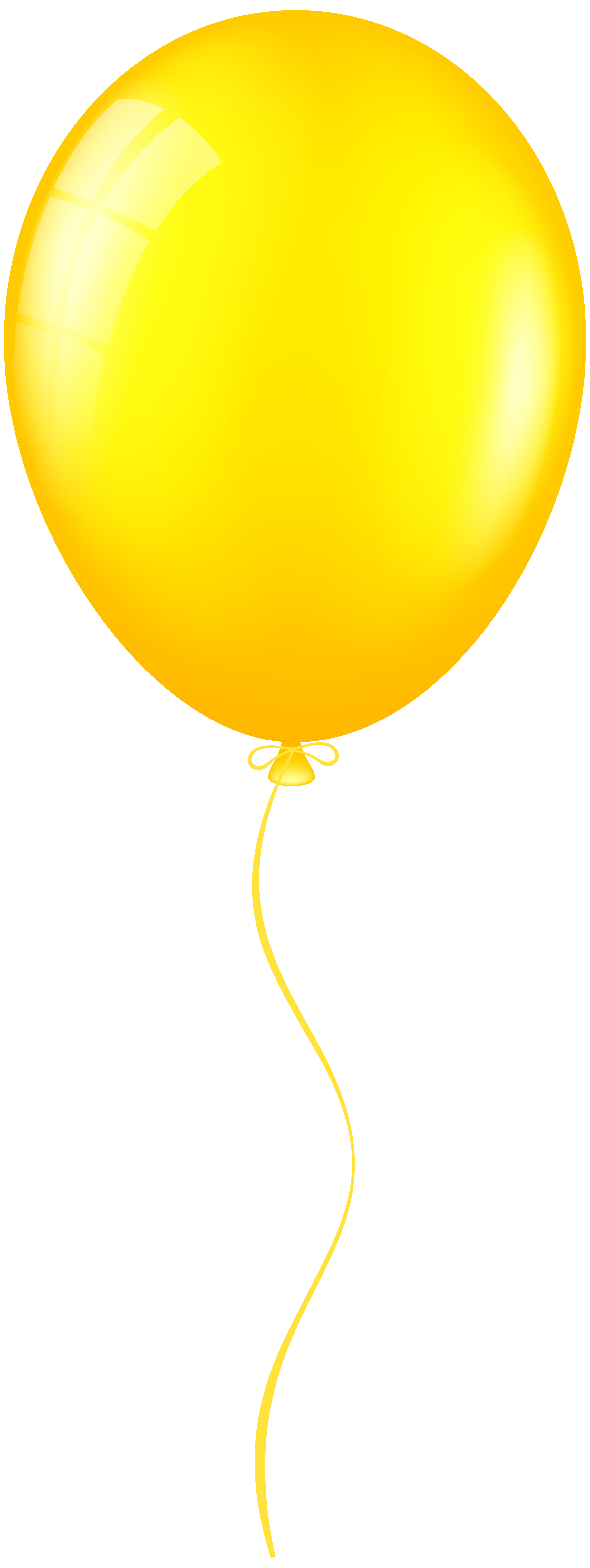 Yellow Balloon PNG Clip Art - Best WEB Clipart