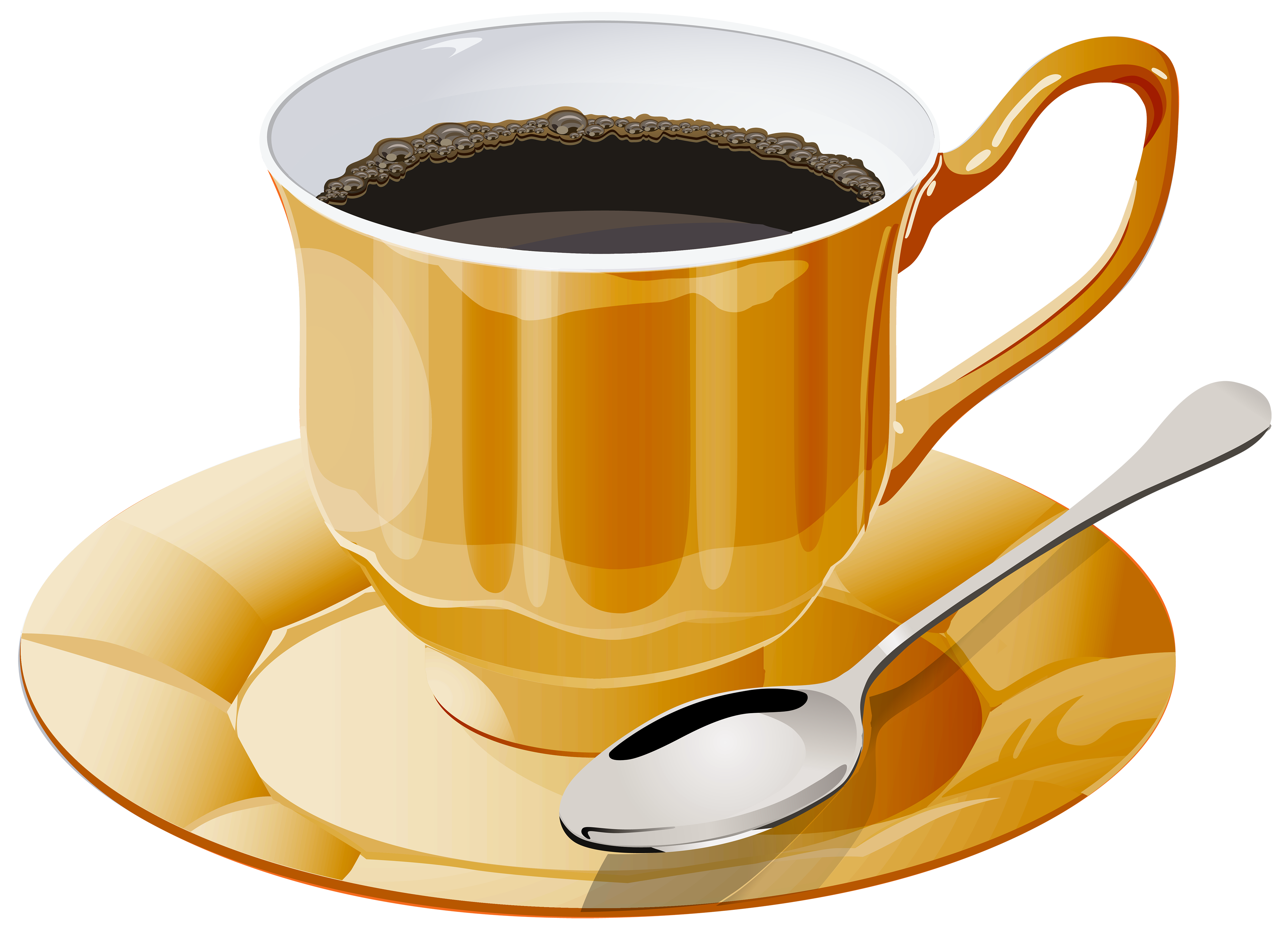 Yellow Cup of Coffee PNG Clipart - Best WEB Clipart