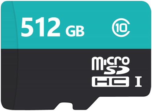 512 GB Micro SD Flash Memory Card PNG Clip Art - High-quality PNG Clipart Image in cattegory Computer Parts PNG / Clipart from ClipartPNG.com