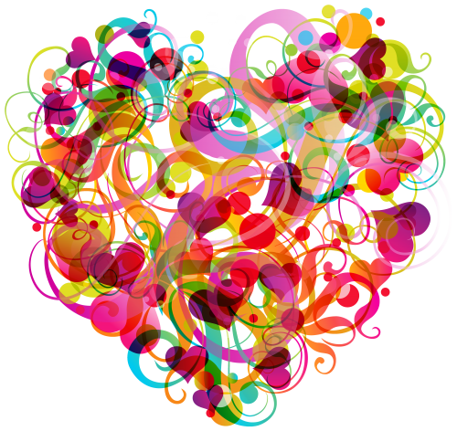 Abstract Colorful Heart PNG Clipart - High-quality PNG Clipart Image in cattegory Hearts PNG / Clipart from ClipartPNG.com