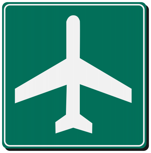 Airport Sign PNG Clipart - High-quality PNG Clipart Image in cattegory Road Signs PNG / Clipart from ClipartPNG.com