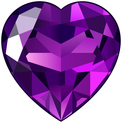 Amethyst Heart PNG Clipart - High-quality PNG Clipart Image in cattegory Gems PNG / Clipart from ClipartPNG.com