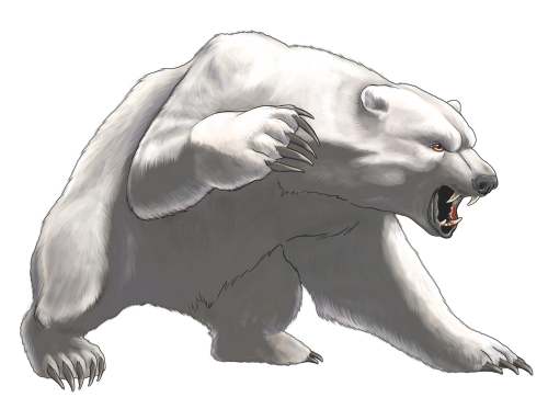 Angry White Bear PNG Clipart - High-quality PNG Clipart Image in cattegory Animals PNG / Clipart from ClipartPNG.com