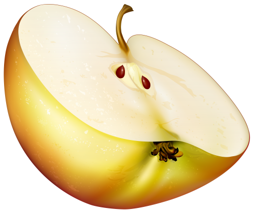 Apple Slice PNG Clip Art - High-quality PNG Clipart Image in cattegory Fruits PNG / Clipart from ClipartPNG.com