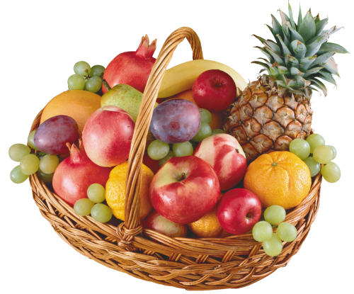 Basket with Fruits PNG Clipart - High-quality PNG Clipart Image in cattegory Fruits PNG / Clipart from ClipartPNG.com