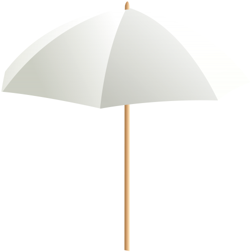 Beach Umbrella White PNG Clip Art - High-quality PNG Clipart Image in cattegory Summer PNG / Clipart from ClipartPNG.com
