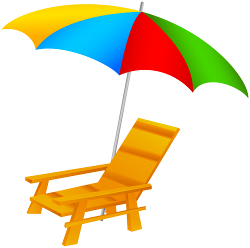 Beach Umbrella and Chair PNG Clip Art - Best WEB Clipart