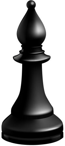 Bishop Black Chess Piece PNG Clip Art - High-quality PNG Clipart Image in cattegory Games PNG / Clipart from ClipartPNG.com