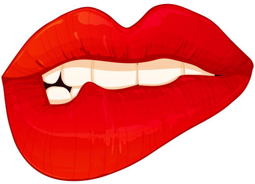 Biting Lips PNG Clip Art - High-quality PNG Clipart Image in cattegory Lips PNG / Clipart from ClipartPNG.com