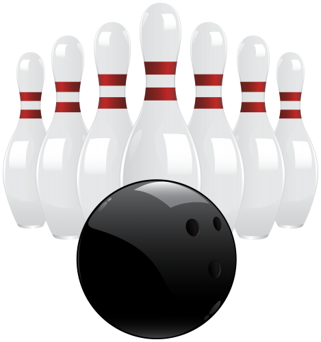 Black Bowling Ball and Pins PNG Clip Art - High-quality PNG Clipart Image in cattegory Sport PNG / Clipart from ClipartPNG.com