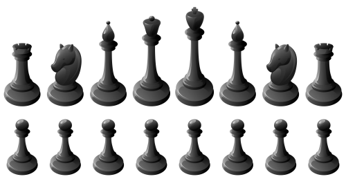 Black Chess Pieces PNG Clipart - High-quality PNG Clipart Image in cattegory Games PNG / Clipart from ClipartPNG.com