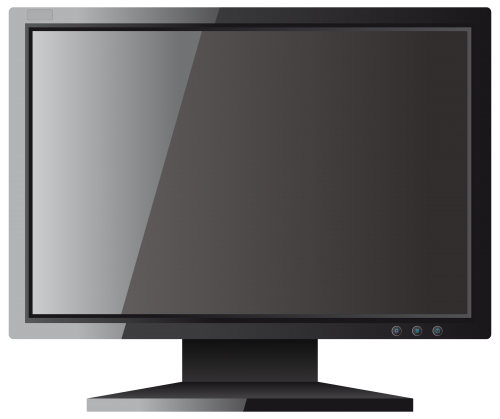 Black Computer LCD Monitor PNG Clipart - High-quality PNG Clipart Image in cattegory Computer Parts PNG / Clipart from ClipartPNG.com