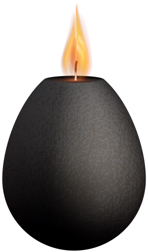 Black Deco Candle PNG Clip Art - High-quality PNG Clipart Image in cattegory Candles PNG / Clipart from ClipartPNG.com