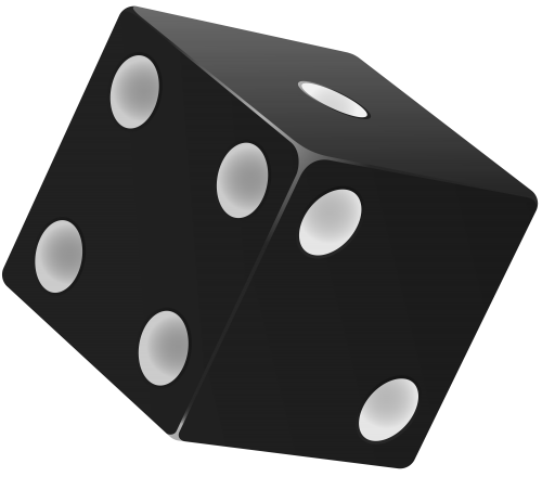 Black Dice PNG Clip Art - High-quality PNG Clipart Image in cattegory Games PNG / Clipart from ClipartPNG.com