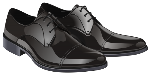 Black Elegant Men Shoes PNG Clipart - High-quality PNG Clipart Image in cattegory Shoes PNG / Clipart from ClipartPNG.com