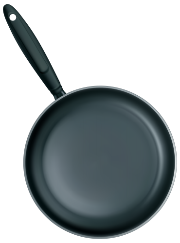 Black Frying Pan PNG Clipart - High-quality PNG Clipart Image in cattegory Cookware PNG / Clipart from ClipartPNG.com