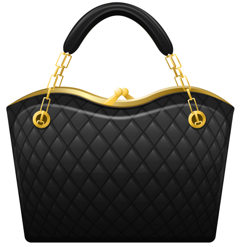 Black Handbag PNG Clip Art - High-quality PNG Clipart Image in cattegory Bag PNG / Clipart from ClipartPNG.com