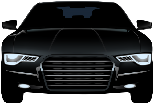 Black Sedan Front Car PNG Clip Art - High-quality PNG Clipart Image in cattegory Cars PNG / Clipart from ClipartPNG.com
