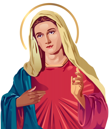 Blessed Virgin Mary PNG Clip Art - High-quality PNG Clipart Image in cattegory Christianity PNG / Clipart from ClipartPNG.com