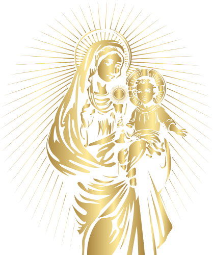 Blessed Virgin Mary and Baby Jesus PNG Clip Art - High-quality PNG Clipart Image in cattegory Christianity PNG / Clipart from ClipartPNG.com