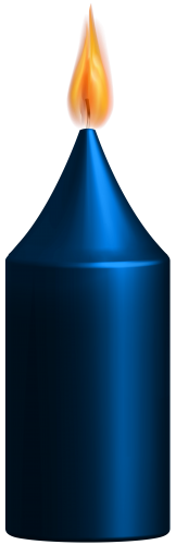 Blue Candle PNG Clip Art - High-quality PNG Clipart Image in cattegory Candles PNG / Clipart from ClipartPNG.com