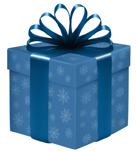 Blue Gift Box with Snowflakes PNG Clipart - High-quality PNG Clipart Image in cattegory Gifts PNG / Clipart from ClipartPNG.com