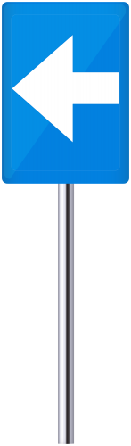Blue Left Sign PNG Clip Art - High-quality PNG Clipart Image in cattegory Signs PNG / Clipart from ClipartPNG.com