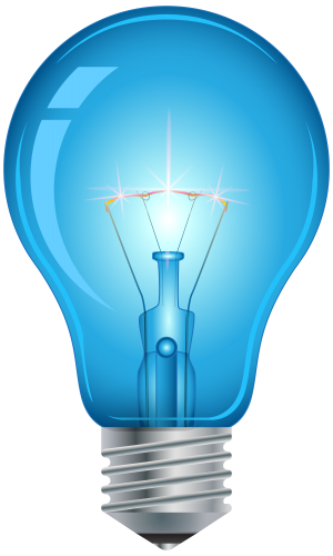 Blue Light Bulb PNG Clip Art - High-quality PNG Clipart Image in cattegory Lamps and Lighting PNG / Clipart from ClipartPNG.com
