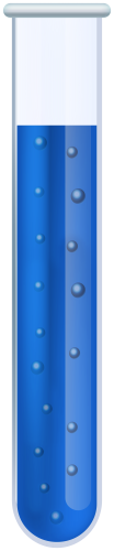 Blue Liquid Sample In Test Tube PNG Clipart - High-quality PNG Clipart Image in cattegory Medicine PNG / Clipart from ClipartPNG.com