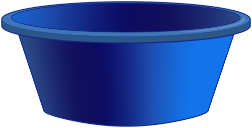 Blue Plastic Tub PNG Clipart - High-quality PNG Clipart Image in cattegory Cleaning Tools PNG / Clipart from ClipartPNG.com