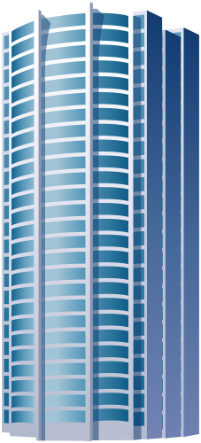 Blue Residential Skyscraper PNG Clipart - High-quality PNG Clipart Image in cattegory Buildings PNG / Clipart from ClipartPNG.com