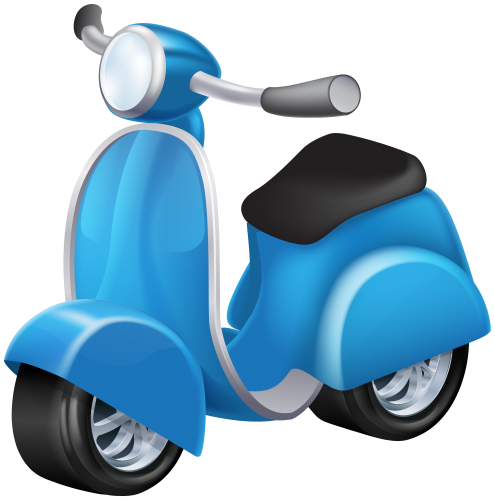 Blue Vespa PNG Clip Art - High-quality PNG Clipart Image in cattegory Transport PNG / Clipart from ClipartPNG.com