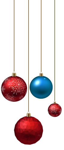 Blue and Red Christmas Ball PNG Clipart - High-quality PNG Clipart Image in cattegory Christmas PNG / Clipart from ClipartPNG.com