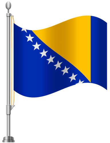 Bosnia and Herzegovina Flag PNG Clip Art - High-quality PNG Clipart Image in cattegory Flags PNG / Clipart from ClipartPNG.com