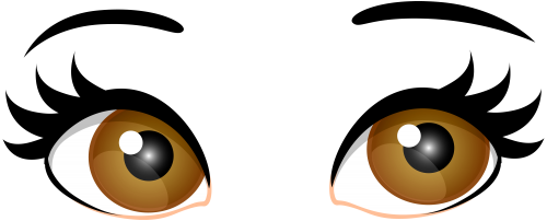 Brown Female Eyes PNG Clip Art - High-quality PNG Clipart Image in cattegory Eyes PNG / Clipart from ClipartPNG.com