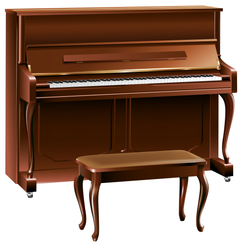 Brown Piano PNG Clipart - High-quality PNG Clipart Image in cattegory Musical Instruments PNG / Clipart from ClipartPNG.com
