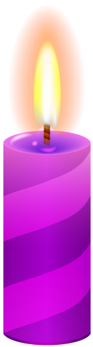 Candle Purple PNG Clip Art - High-quality PNG Clipart Image in cattegory Candles PNG / Clipart from ClipartPNG.com