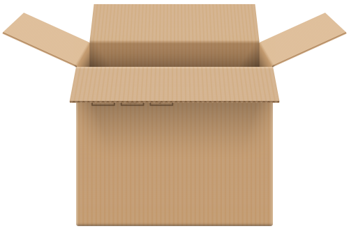 Cardboard Box Open PNG Clip Art - High-quality PNG Clipart Image in cattegory Cardboard Box PNG / Clipart from ClipartPNG.com