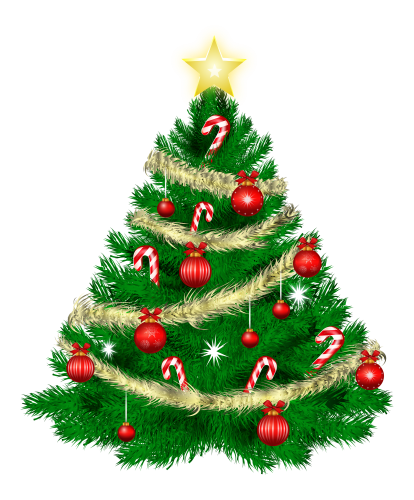 Christmas Tree with Christmas Ornaments and Star PNG Clipart - High-quality PNG Clipart Image in cattegory Christmas PNG / Clipart from ClipartPNG.com