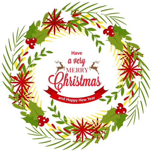 Christmas Wreath with Mistletoe PNG Clipart - High-quality PNG Clipart Image in cattegory Christmas PNG / Clipart from ClipartPNG.com