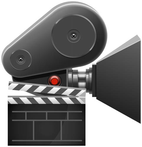 Cinema Camera And Clapboard PNG Clip Art - High-quality PNG Clipart Image in cattegory Cinema PNG / Clipart from ClipartPNG.com