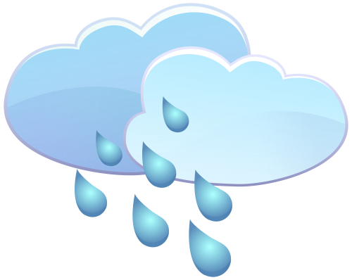 Clouds and Rain Drops Weather Icon PNG Clip Art - High-quality PNG Clipart Image in cattegory Weather PNG / Clipart from ClipartPNG.com
