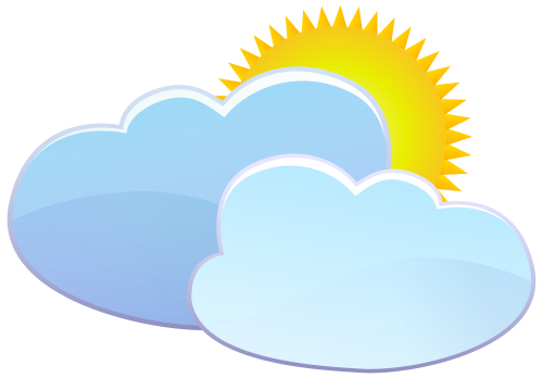 Clouds and Sun Weather Icon PNG Clip Art - High-quality PNG Clipart Image in cattegory Weather PNG / Clipart from ClipartPNG.com