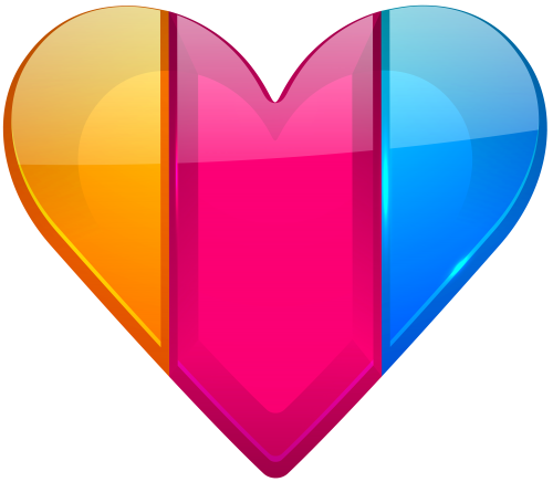 Colorful Heart PNG Clipart - High-quality PNG Clipart Image in cattegory Hearts PNG / Clipart from ClipartPNG.com