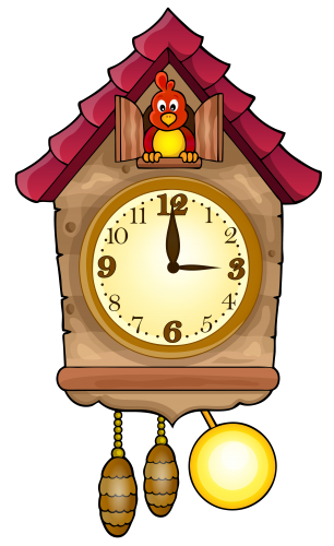 Cute Cuckoo Clock PNG Clip Art - High-quality PNG Clipart Image in cattegory Clock PNG / Clipart from ClipartPNG.com