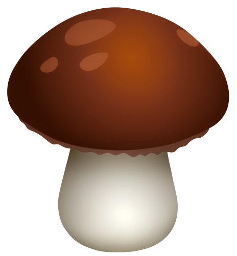Dark Brown Mushroom PNG Clipart - High-quality PNG Clipart Image in cattegory Mushrooms PNG / Clipart from ClipartPNG.com