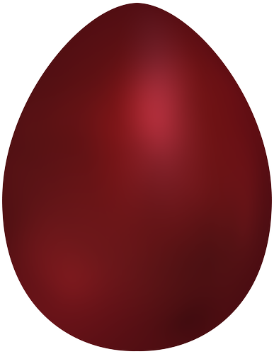 Dark Red Easter Egg PNG Clip Art - High-quality PNG Clipart Image in cattegory Easter PNG / Clipart from ClipartPNG.com