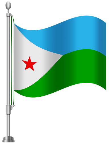 Djibouti Flag PNG Clip Art - High-quality PNG Clipart Image in cattegory Flags PNG / Clipart from ClipartPNG.com