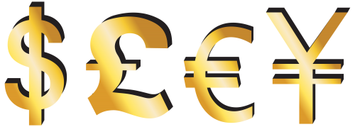 Dollar Pound Euro Yen Signs PNG Clipart - High-quality PNG Clipart Image in cattegory Money PNG / Clipart from ClipartPNG.com