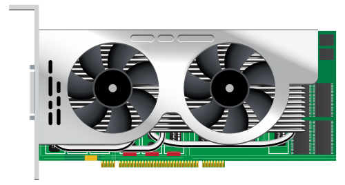 Dualcore Computer Videocard PNG Clipart - High-quality PNG Clipart Image in cattegory Computer Parts PNG / Clipart from ClipartPNG.com